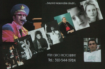 Attila Csupo Photography Promo Card